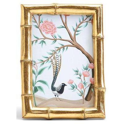 Gold Faux Bamboo Photo Frame 4" x 6" by Two's Company