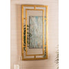 Gold Finish Vertical Mirror with Gold Finish Overlay by Cooper Classics