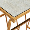 Gold Finished End Table with Mirror Tabletop by Dessau Home
