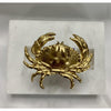 Gold Leaf Crab Napkin Rings / Set of 4 by Southern Tribute