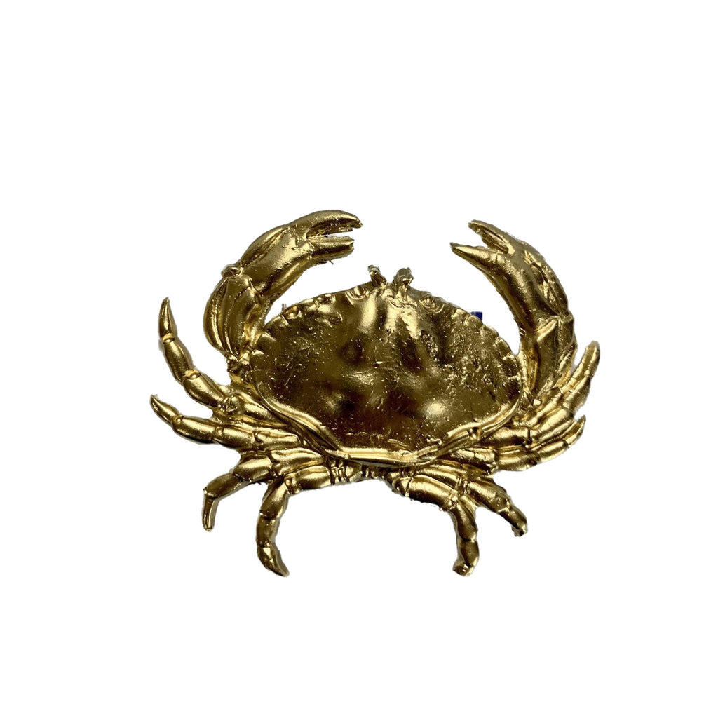 Gold Leaf Crab Napkin Rings / Set of 4 by Southern Tribute
