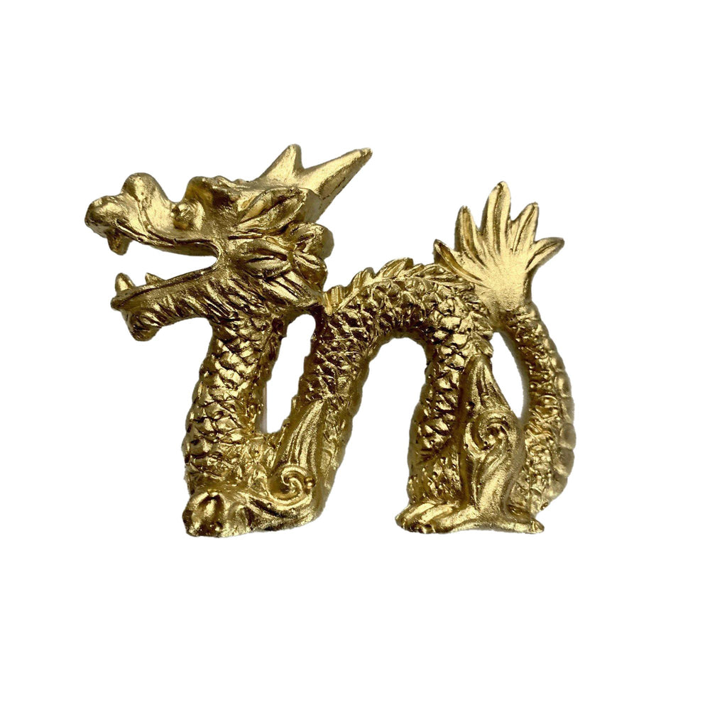 Gold Leaf Dragon Napkin Rings / Set of 4 by Southern Tribute