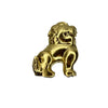 Gold Leaf Foo Dog Napkin Rings / Set of 4 by Southern Tribute