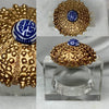Gold Leaf Sea Urchin Napkin Rings / Set of 4 by Southern Tribute