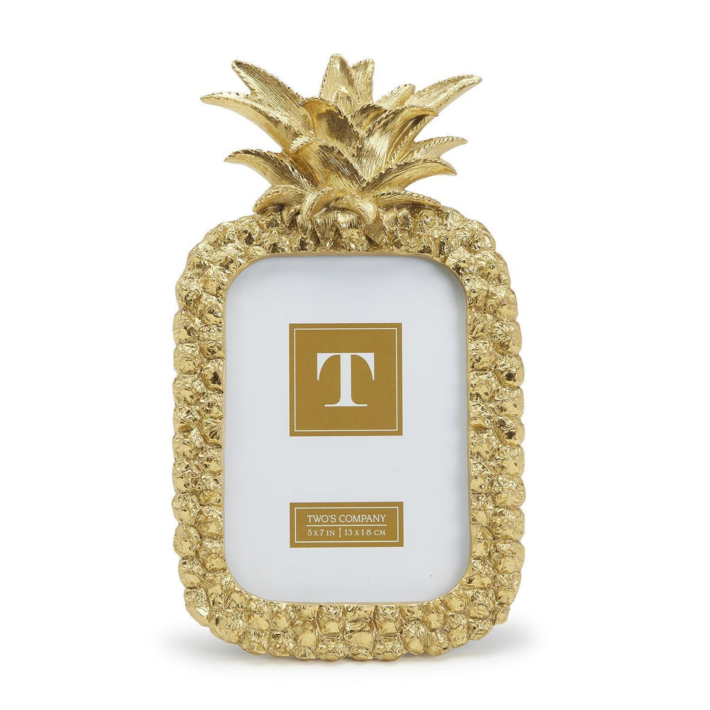 Golden Pineapple 5" x 7" Photo Frame by Two's Company