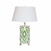 Green Ikat Lamp by Dana Gibson