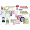 Green Stripe Tea Caddy Lamp by Dana Gibson
