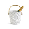 Hampton Faux Bamboo Fretwork Ice Bucket with Bamboo Handle by Two's Company