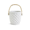 Hampton Faux Bamboo Fretwork Ice Bucket with Bamboo Handle by Two's Company