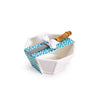 Hampton Tidbit Dish with Bamboo Handle Spreader by Two's Company