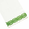 Haute Home Hand-Embroidered Linen Chinois Tip Towel - GREEN by Haute Home