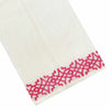 Haute Home Hand Embroidered Linen Chinois Tip Towel - PINK by Haute Home