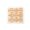 Haute Home Linen T-Design Coasters (Set of 4) - ORANGE by Haute Home