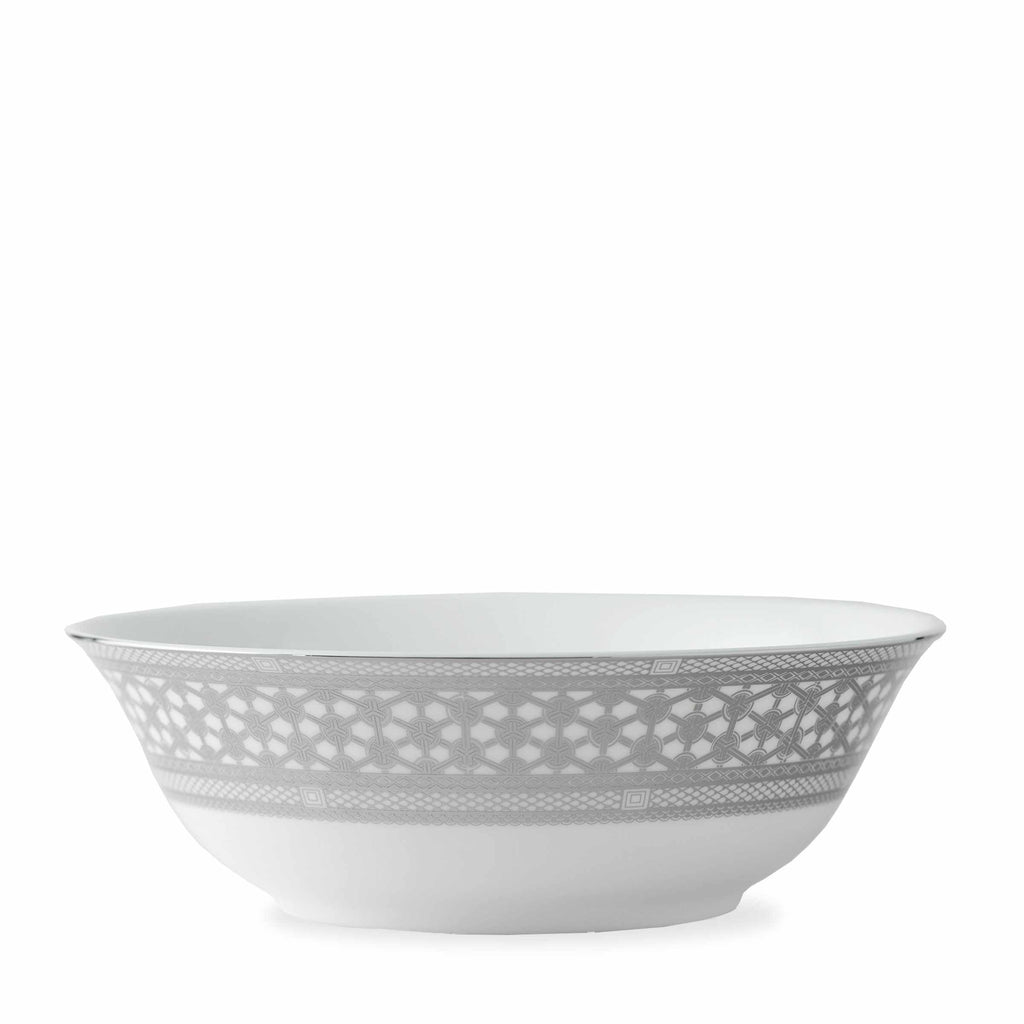 Hawthorne Ice - Platinum Serving Bowl by Caskata