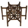 Hexagonal Rattan Dining Table Base by David Francis Furniture