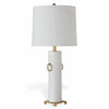 Hollywood Regency Styled Porcelain Lamp in Cream 32"H by Port 68