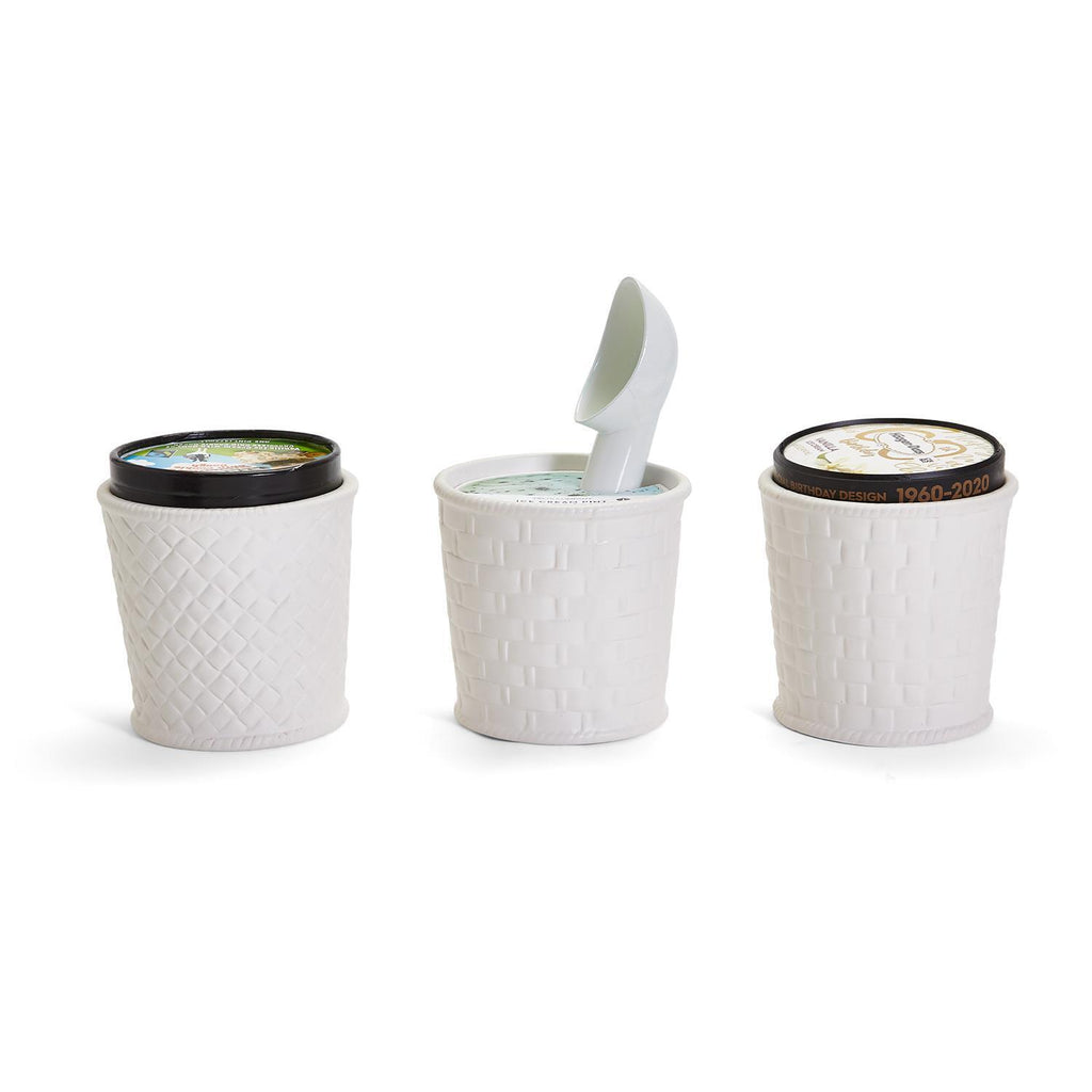 Incognito Ice Cream Pint Holder with Scoop by Two's Company