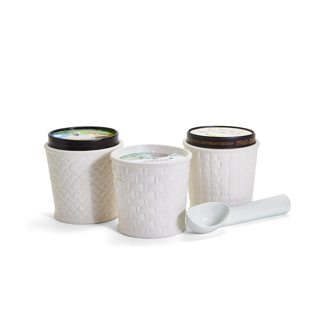 Incognito Ice Cream Pint Holder with Scoop by Two's Company
