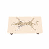 Islesboro Bench in Cream Leopard by Dana Gibson