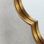 Large Gold Leaf Framed Mirror with Beveled Borders by Bungalow 5
