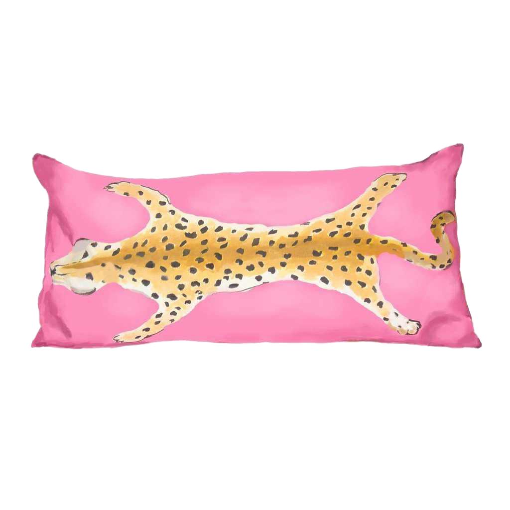 Leopard Lumbar in Pink by Dana Gibson