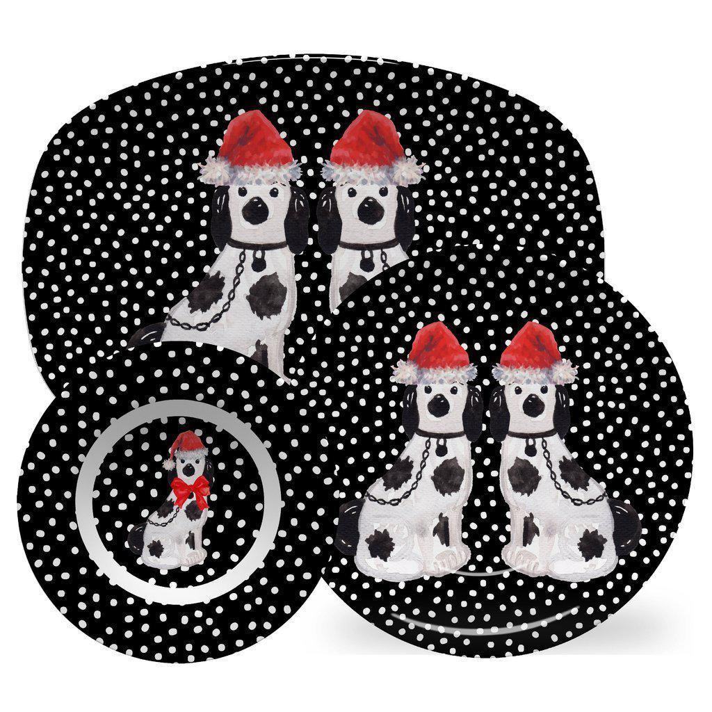 Luxury ThermoSaf® Christmas Harry Staffordshires 14" Dinnerware Platter by The Muddy Dog