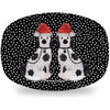 Luxury ThermoSaf® Christmas Harry Staffordshires 14" Dinnerware Platter by The Muddy Dog