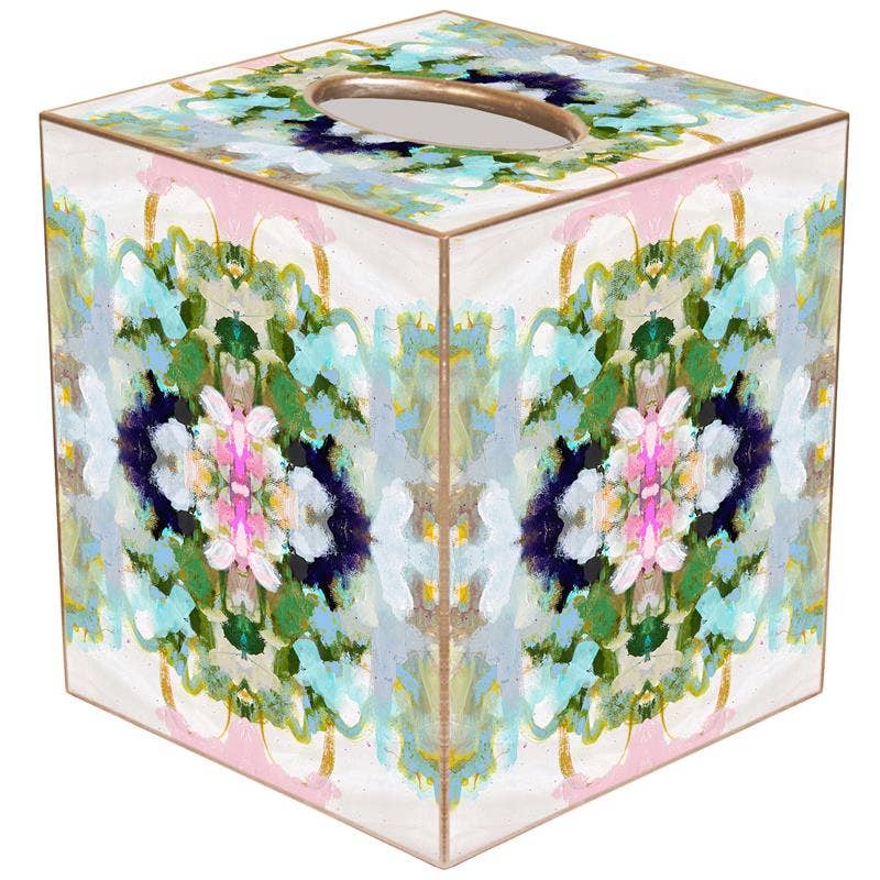 Marye-Kelley - Nantucket Bloom Tissue Box Cover by Laura Park by Marye-Kelley
