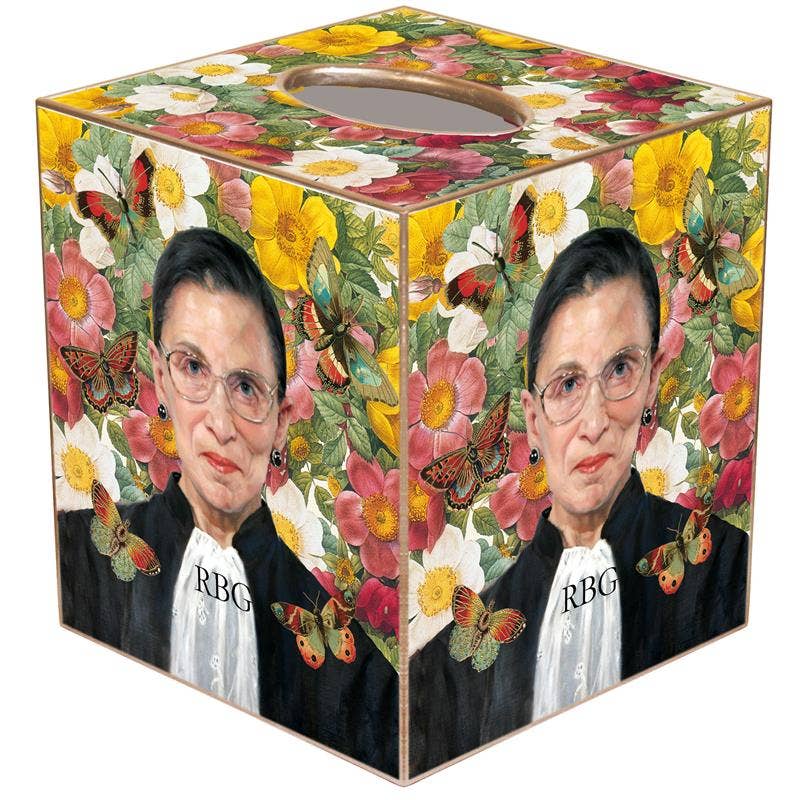Marye-Kelley - RBG Ruth Bader Ginsburg Tissue Box Cover by Marye-Kelley