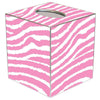 Marye-Kelley - Strawberry and White Zebra Tissue Box Cover by Marye-Kelley