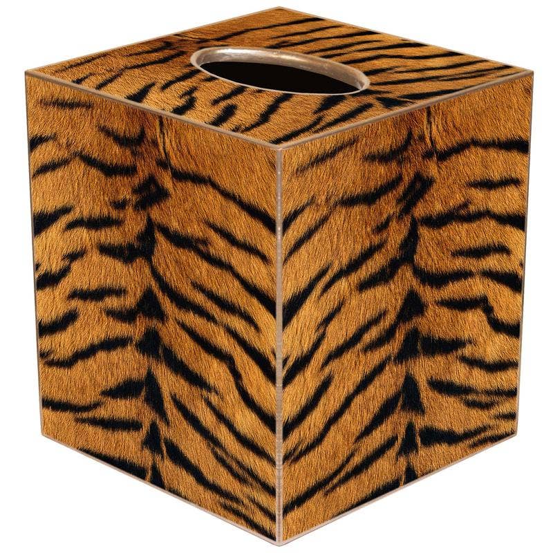 Marye-Kelley - TB2802 - Tiger Stripe Tissue Box Cover by Marye-Kelley