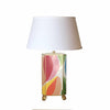 Modern Art Lamp with White Shade, Small by Dana Gibson