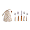 Natural Bamboo 20-Piece Flatware Set (Service for 4) by Two's Company