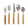 Natural Bamboo 20-Piece Flatware Set (Service for 4) by Two's Company