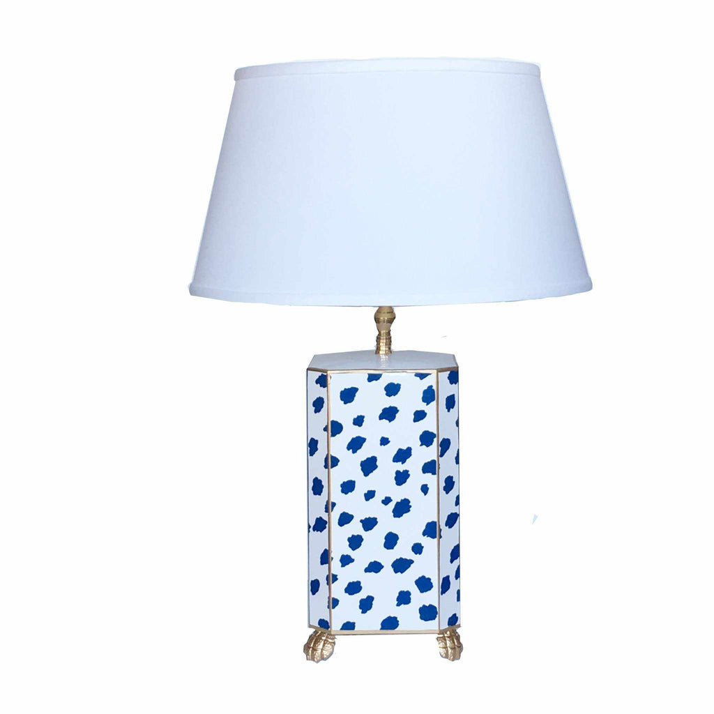 Navy Fleck Lamp by Dana Gibson