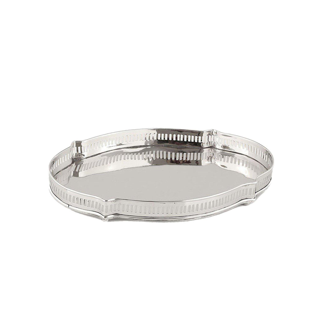 Nickel Chippendale Tray by Dessau Home