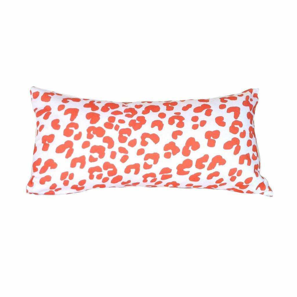 Orange Ocelot Lumbar by Dana Gibson