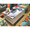 Pagoda Coffee Table - White by Kenian Rattan Furniture