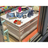 Pagoda Coffee Table - White by Kenian Rattan Furniture