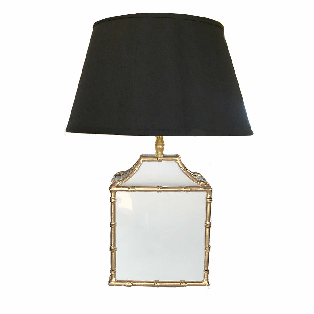 Pagoda in White Lamp by Dana Gibson