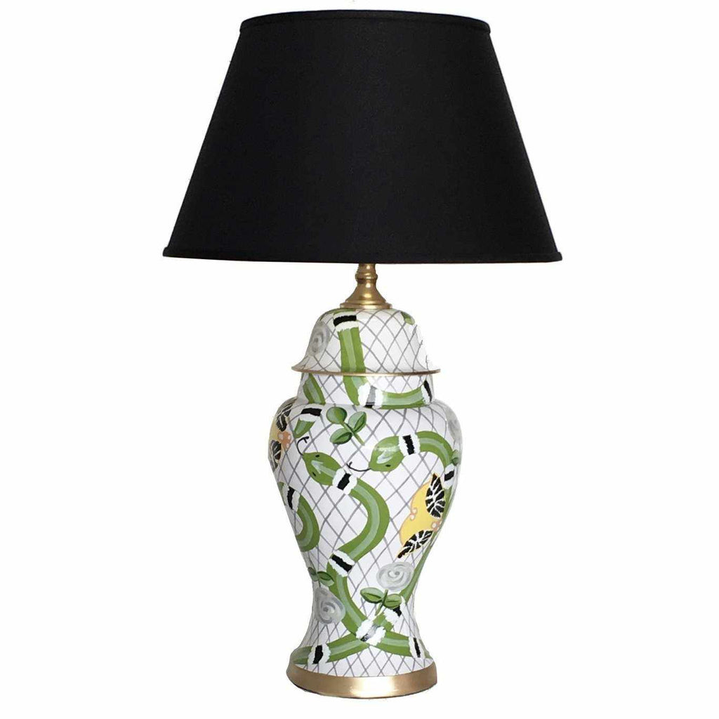 Palace Walls in Green Lamp by Dana Gibson