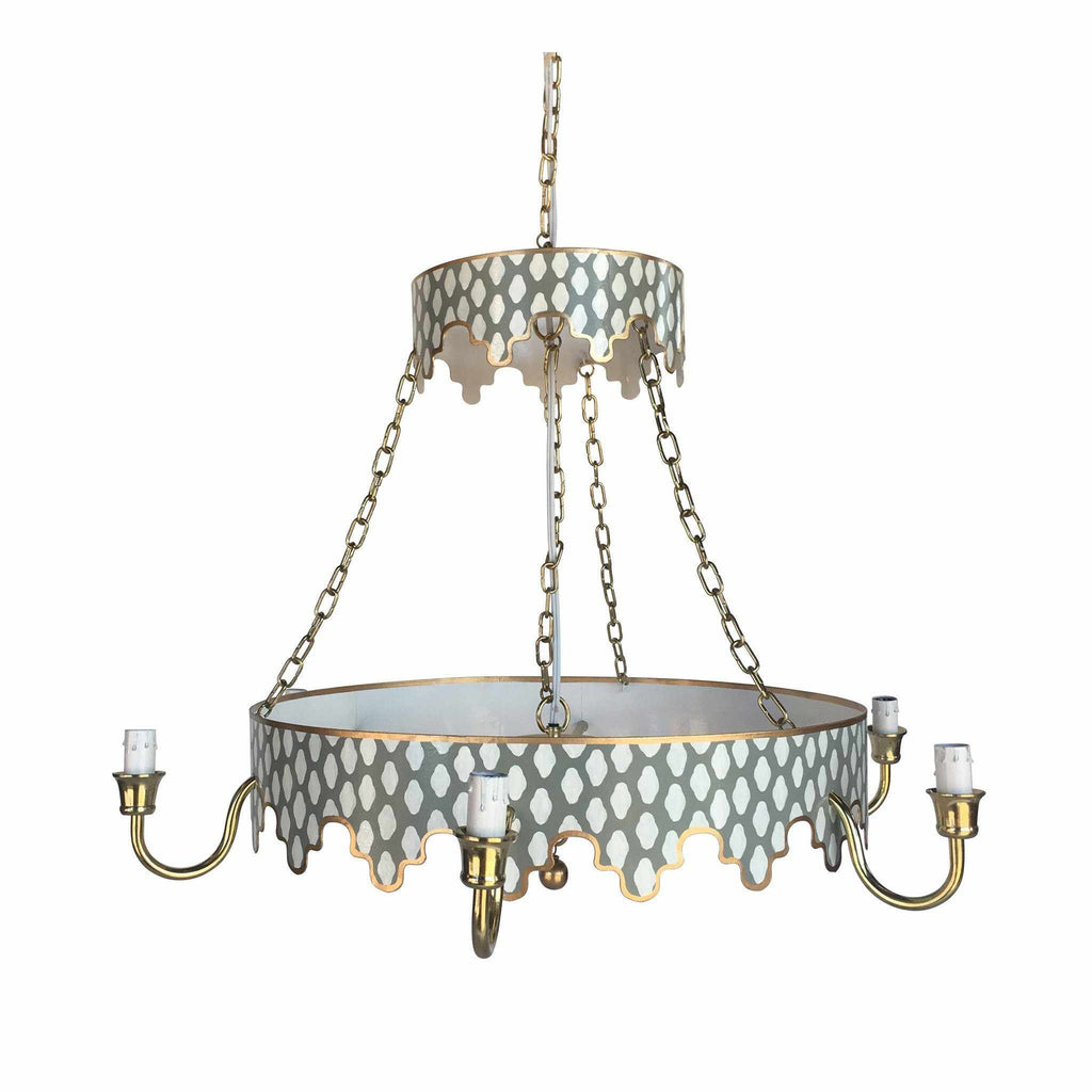 Parsi in Grey Chandelier by Dana Gibson