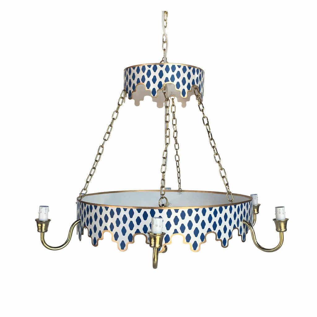 Parsi in Navy Chandelier by Dana Gibson