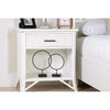 Pencil Rattan One-Drawer Nightstand by David Francis Furniture