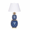Pineapple Pineapple Lamp in Navy by Dana Gibson