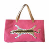 Pink Leopard Shoulder Tote by Dana Gibson