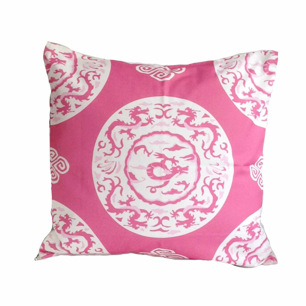 PinkDragon 22" Pillow by Dana Gibson