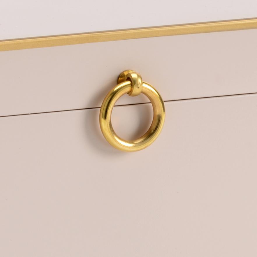 Gold Rectangular Box Rectangular Box with Gold Accents | Room Tonic