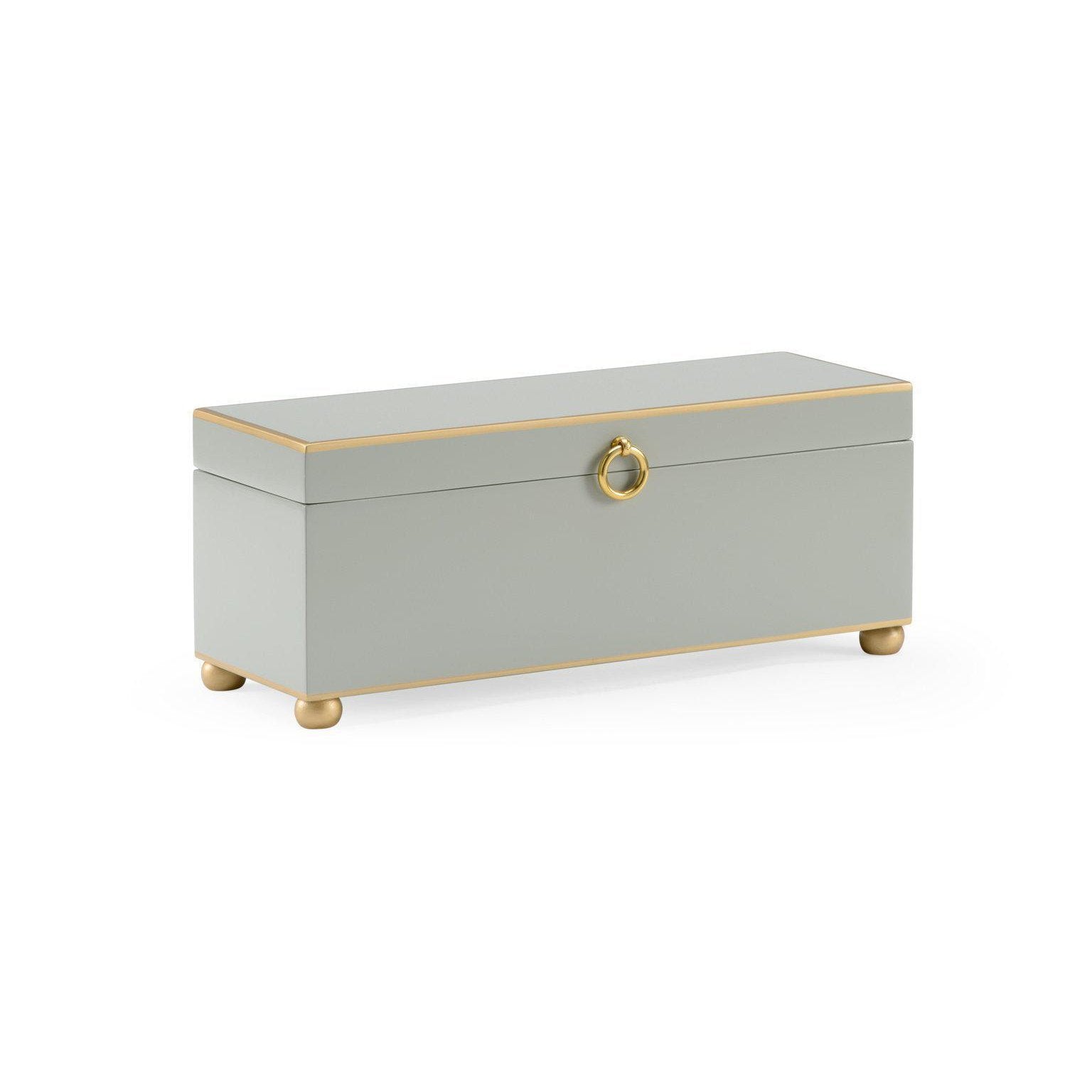 Rectangular Box with Gold Accents | Room Tonic