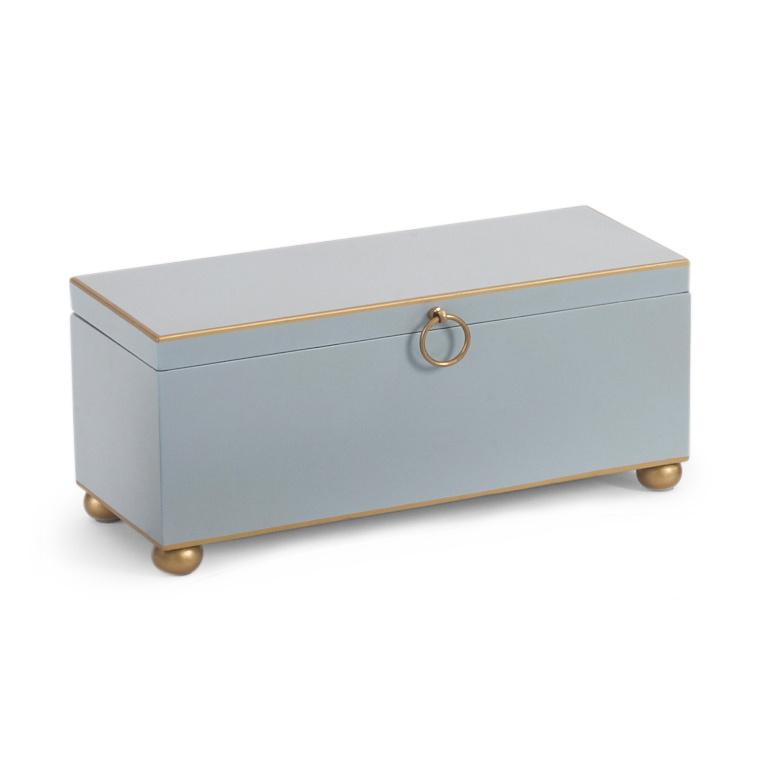 Rectangular Box with Gold Accents | Room Tonic